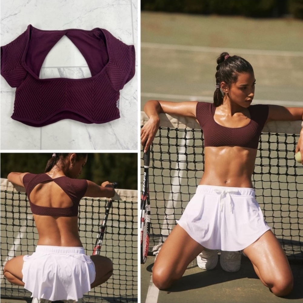 FREE PEOPLE | NWOT Skin Deep Super Crop in Oxblood